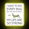 RGB Neon LED Display Sign with Whimsical Bug Catcher Humor Quote