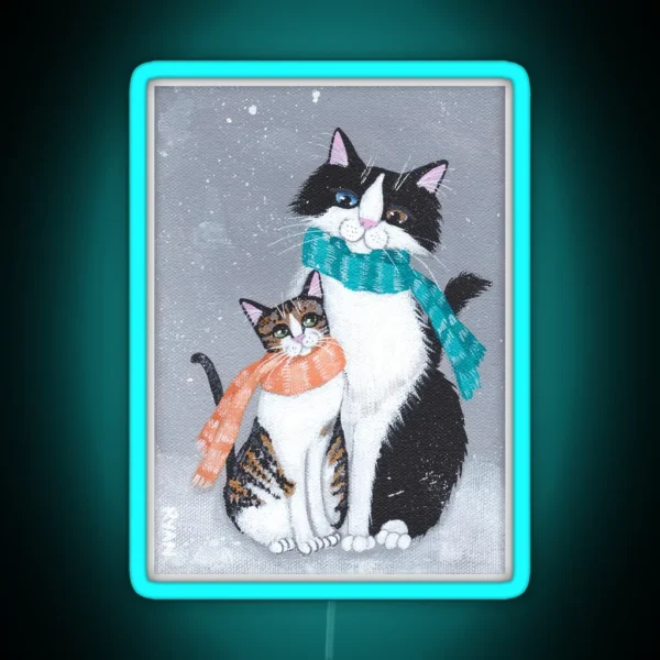 I Will Keep You Warm Cats RGB Neon Sign