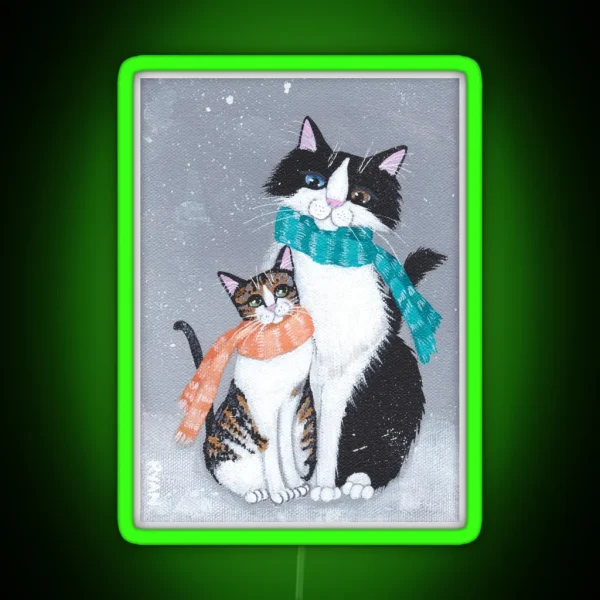 I Will Keep You Warm Cats RGB Neon Sign