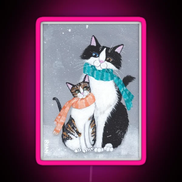 I Will Keep You Warm Cats RGB Neon Sign