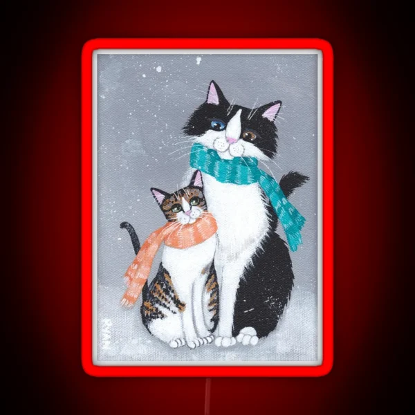 I Will Keep You Warm Cats RGB Neon Sign