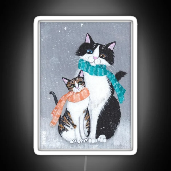 I Will Keep You Warm Cats RGB Neon Sign