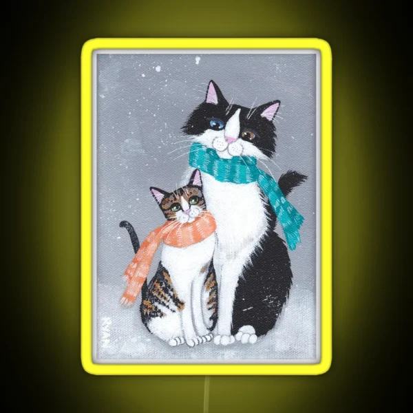 I Will Keep You Warm Cats RGB Neon Sign