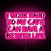 Personalized RGB Neon Sign for Cat Lover's Heartfelt Home Decor