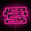 RGB LED quote reading addiction book lover home decor statement