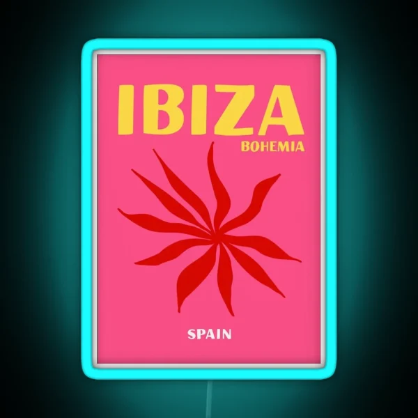 Ibiza Bohemia Print RGB Neon Sign