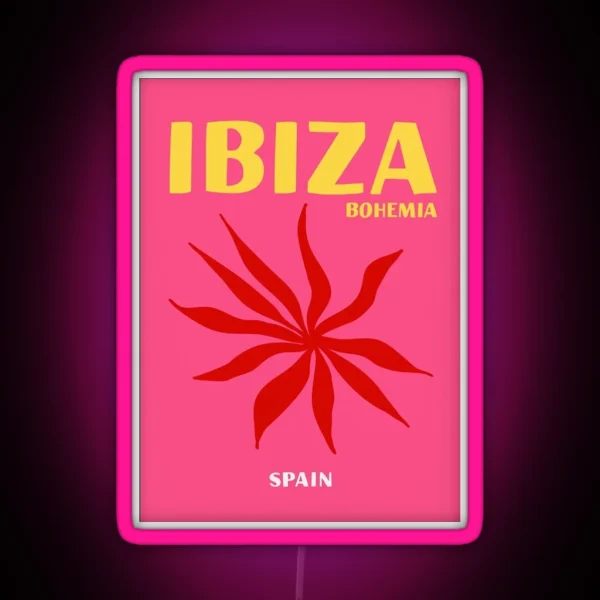 Ibiza Bohemia Print RGB Neon Sign