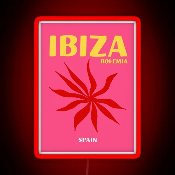 Ibiza Bohemia Print RGB Neon Sign