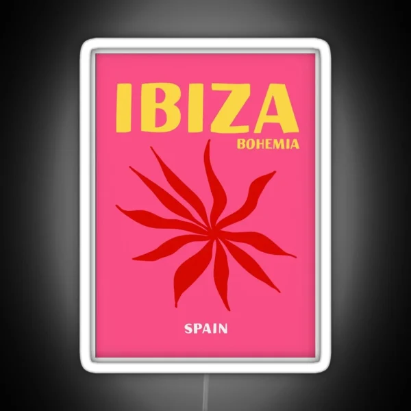 Ibiza Bohemia Print RGB Neon Sign