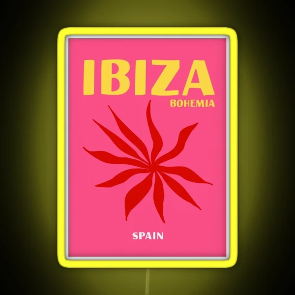 Ibiza Bohemia Print RGB Neon Sign