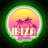 Ibiza retro style colorful wave LED neon bar decoration light