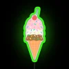 Whimsical Neon Sign Perfect for Nostalgic Kitchen or Home Decor.