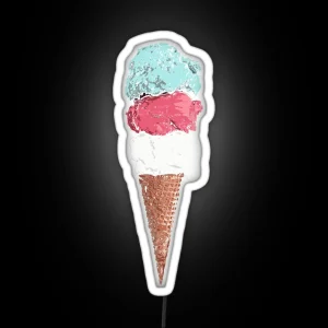 Ice Cream Cone RGB Neon Sign