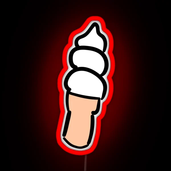 Ice Cream Cone RGB Neon Sign