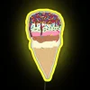 Color changing LED ice cream cone novelty sign decoration