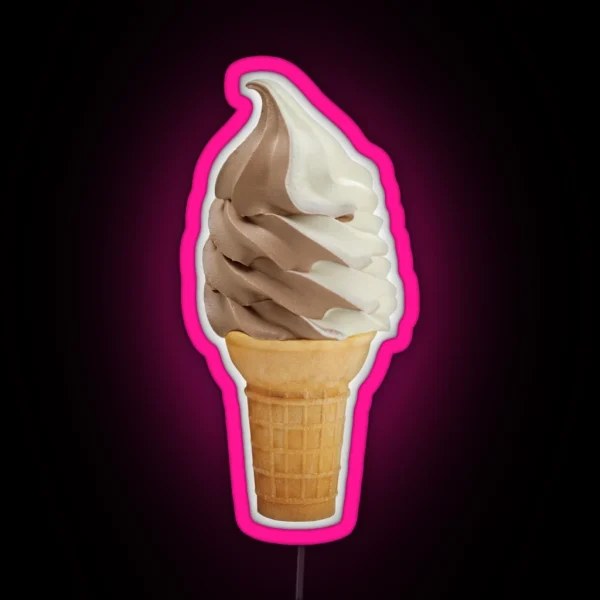 Ice Cream Cone RGB Neon Sign
