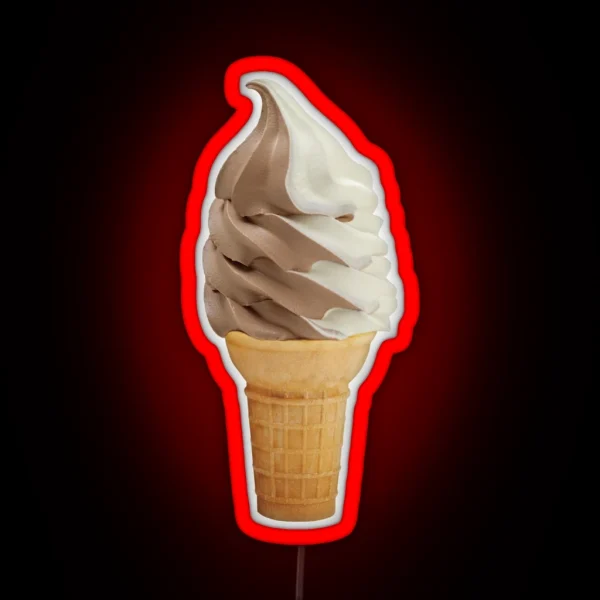 Ice Cream Cone RGB Neon Sign