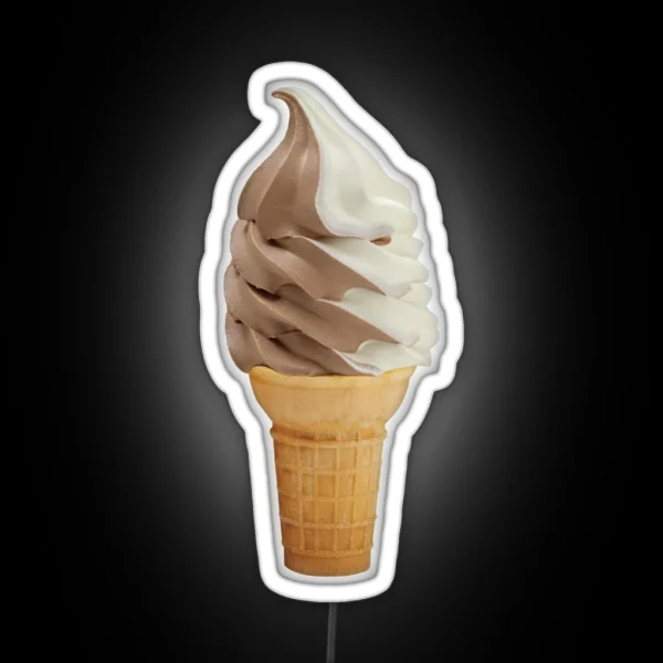 Ice Cream Cone RGB Neon Sign