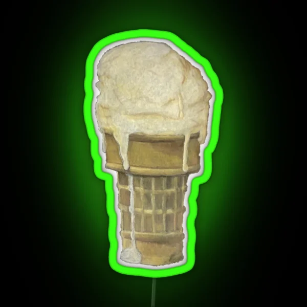 Ice Cream Cone RGB Neon Sign