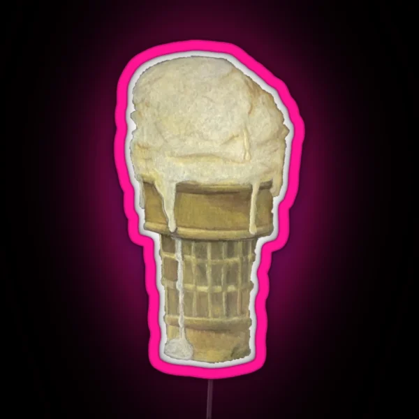 Ice Cream Cone RGB Neon Sign