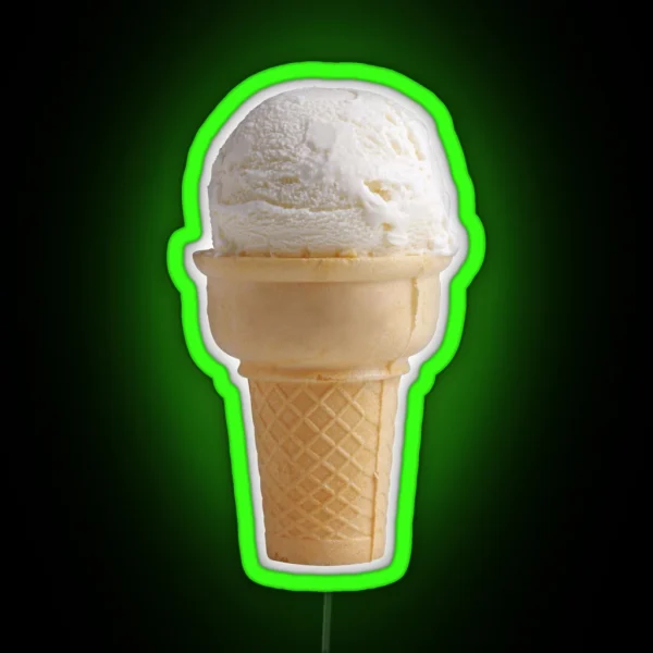 Ice Cream Cone RGB Neon Sign