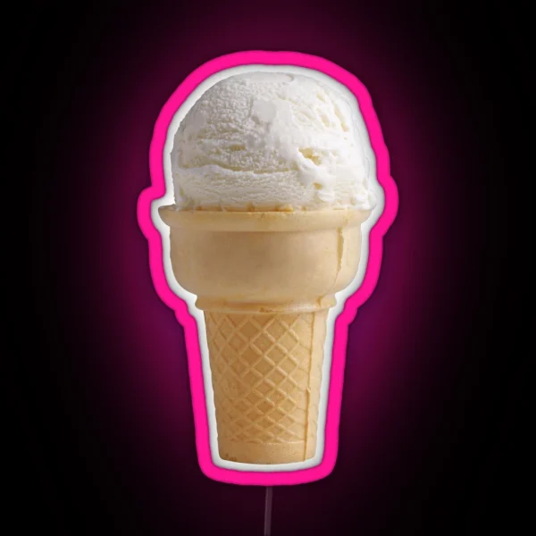 Ice Cream Cone RGB Neon Sign