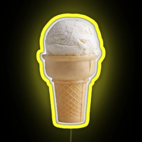 Ice Cream Cone RGB Neon Sign