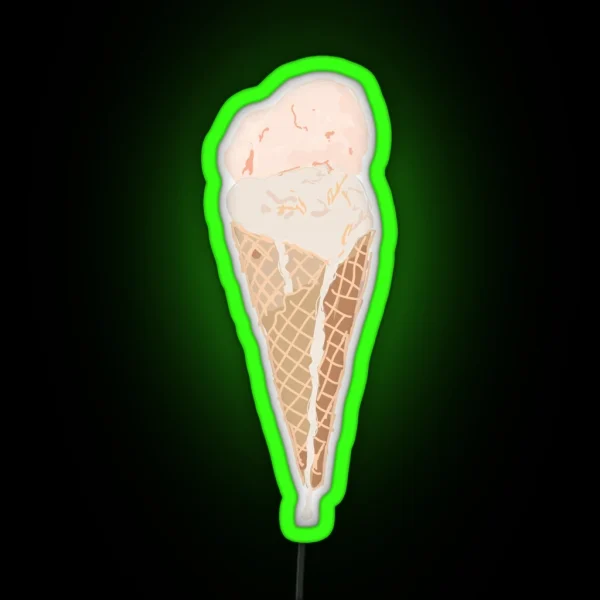 Ice Cream Cone RGB Neon Sign