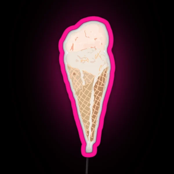 Ice Cream Cone RGB Neon Sign
