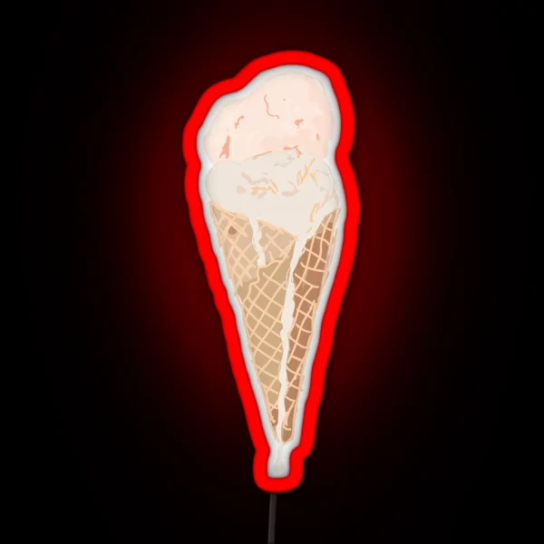 Ice Cream Cone RGB Neon Sign