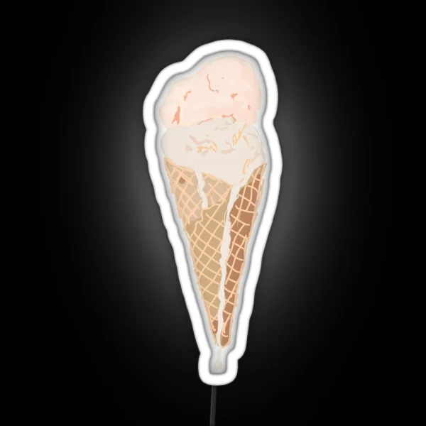 Ice Cream Cone RGB Neon Sign
