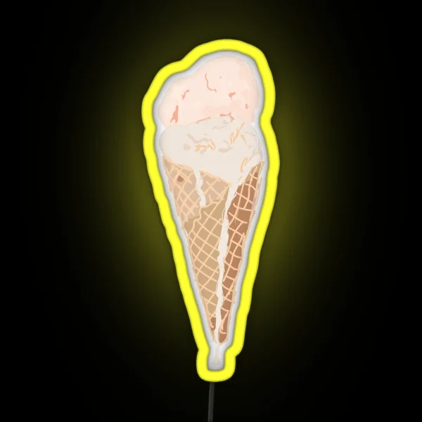 Ice Cream Cone RGB Neon Sign