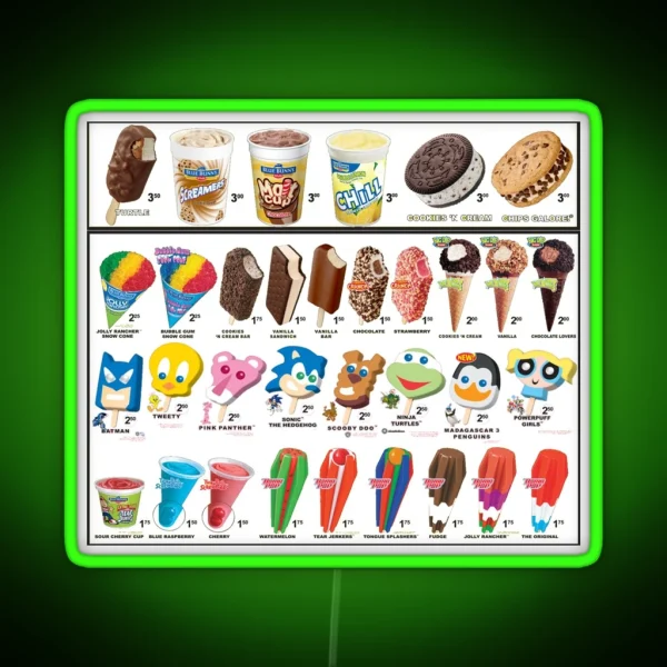 Ice Cream Paintjob RGB Neon Sign