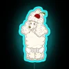 Vintage Neon Ice Cream Shop Sign with Poodle Design