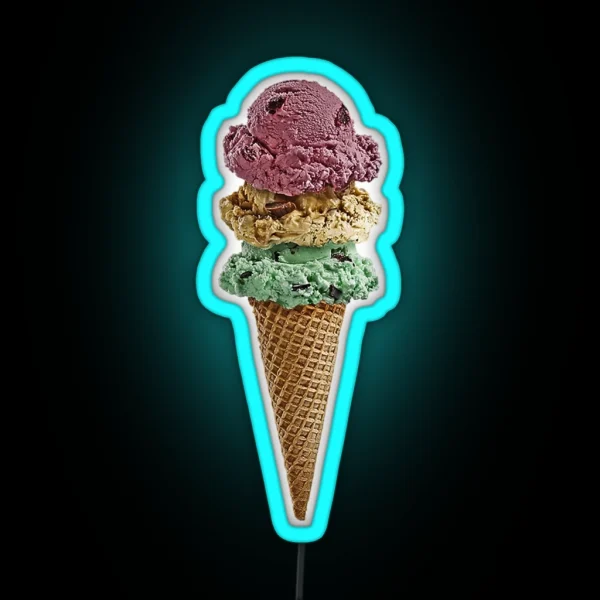 Ice Cream RGB Neon Sign