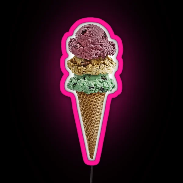 Ice Cream RGB Neon Sign