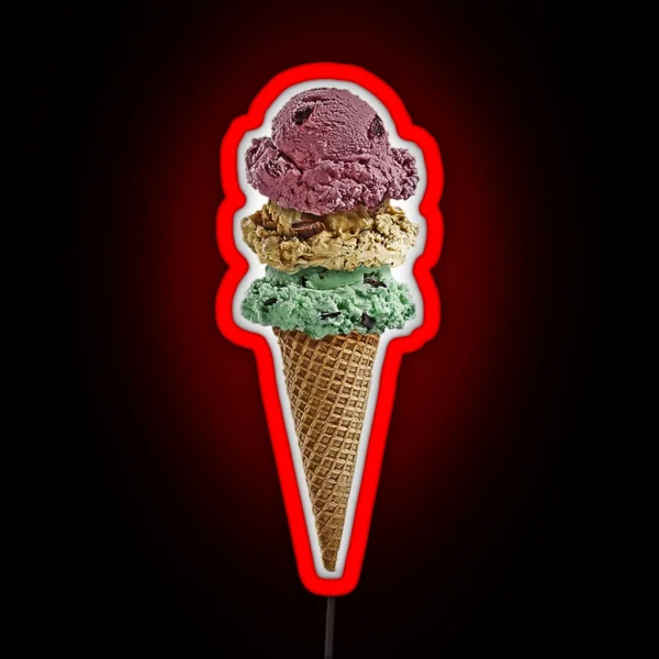 Ice Cream RGB Neon Sign