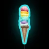 Neon Ice Cream Sign, Colorful LED Display for Sweet Treat Lovers
