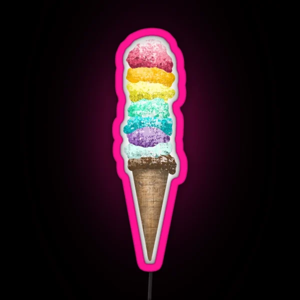 Ice Cream RGB Neon Sign
