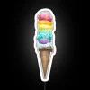 Neon signage with vibrant colors and fun icy treat design