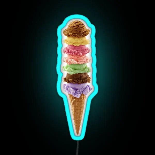 Ice Cream RGB Neon Sign
