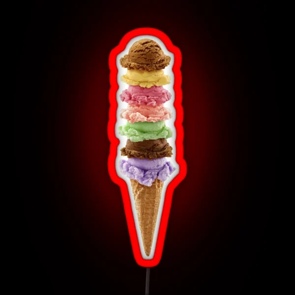 Ice Cream RGB Neon Sign