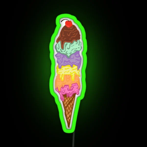 Ice Cream RGB Neon Sign