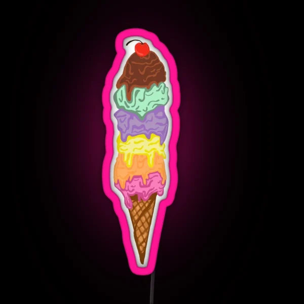 Ice Cream RGB Neon Sign