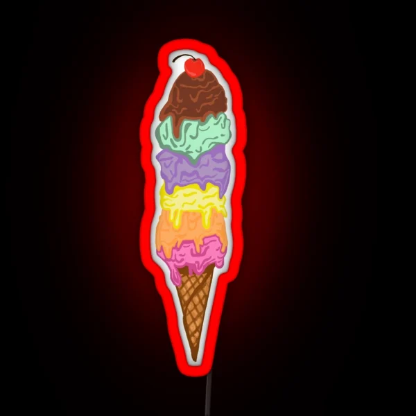 Ice Cream RGB Neon Sign