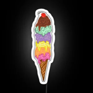 Ice Cream RGB Neon Sign