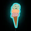 Colorful ice cream themed RGB LED neon wall decoration lighting