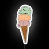 RGB Ice Cream Neon Sign with Color Changing LED Display