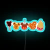 Vibrant RGB Neon Sign: Sweet Treats Inspired by Dole Whip Delights