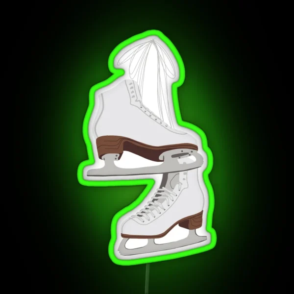 Ice Skates RGB Neon Sign